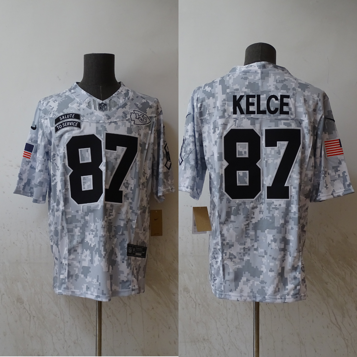Travis Kelce Kansas City Chiefs 2024 military salute to product image 1