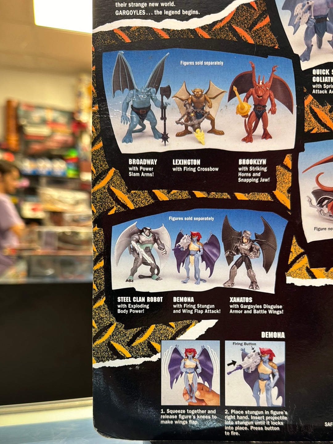 Demona 0556 (Vintage Gargoyles, Playmates) SEALED product image 10, provided for visual reference and product detail review