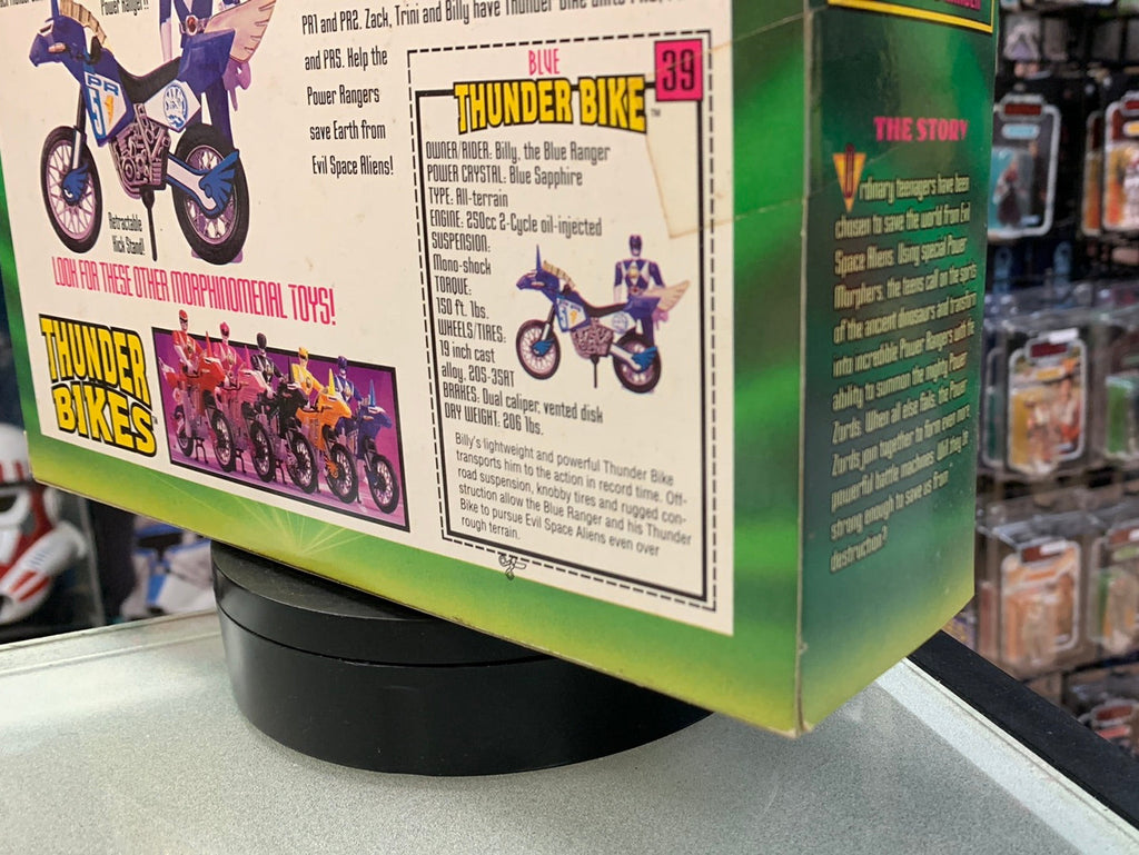Black Ranger with Thunder Bike (Vintage MMPR Power Rangers, Bandai) product image 9, provided for visual reference and