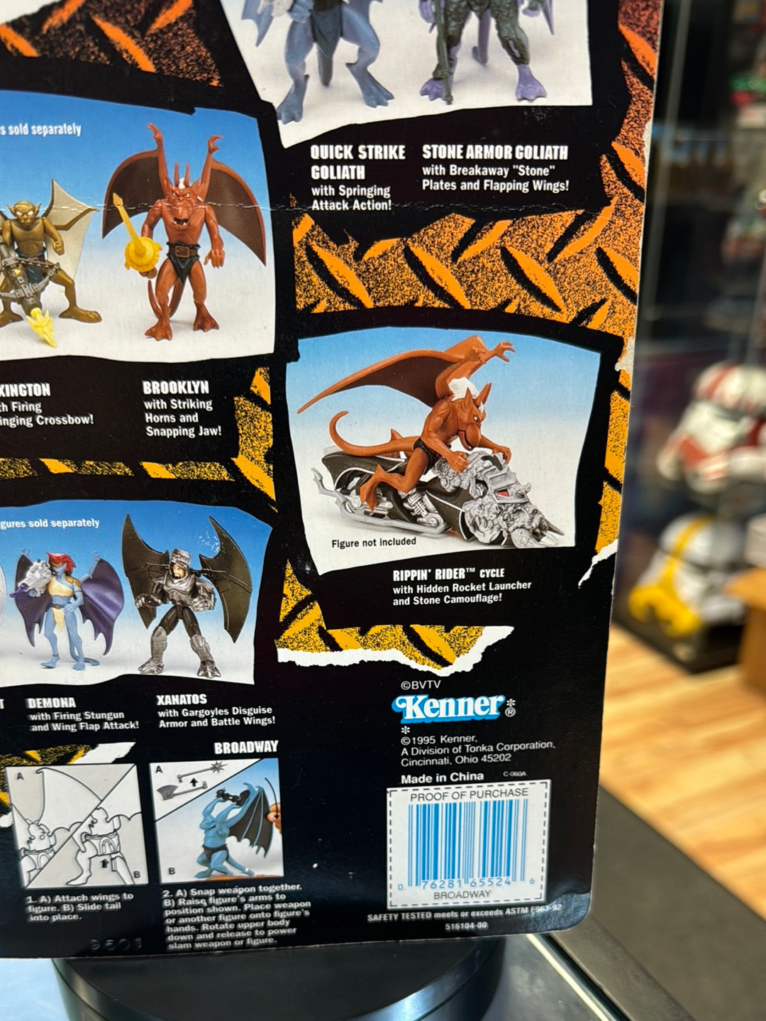 Broadway 0550 (Vintage Gargoyles, Playmates) SEALED product image 9, provided for visual reference and product detail review