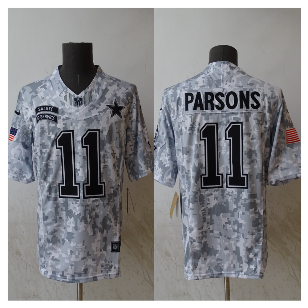 Micah Parsons Dallas Cowboys 2024 military salute to