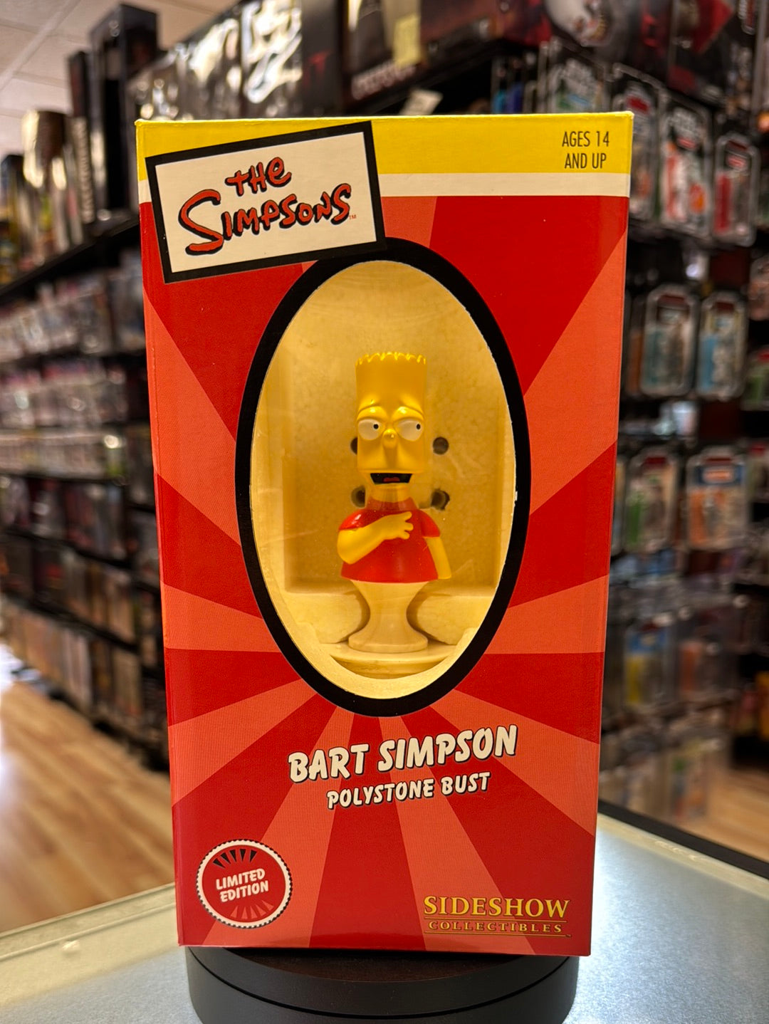 Bart Simpson Polystone Bust (Vintage Sideshow, The Simpson) NEW OPEN BOX product image 2, provided for visual reference and