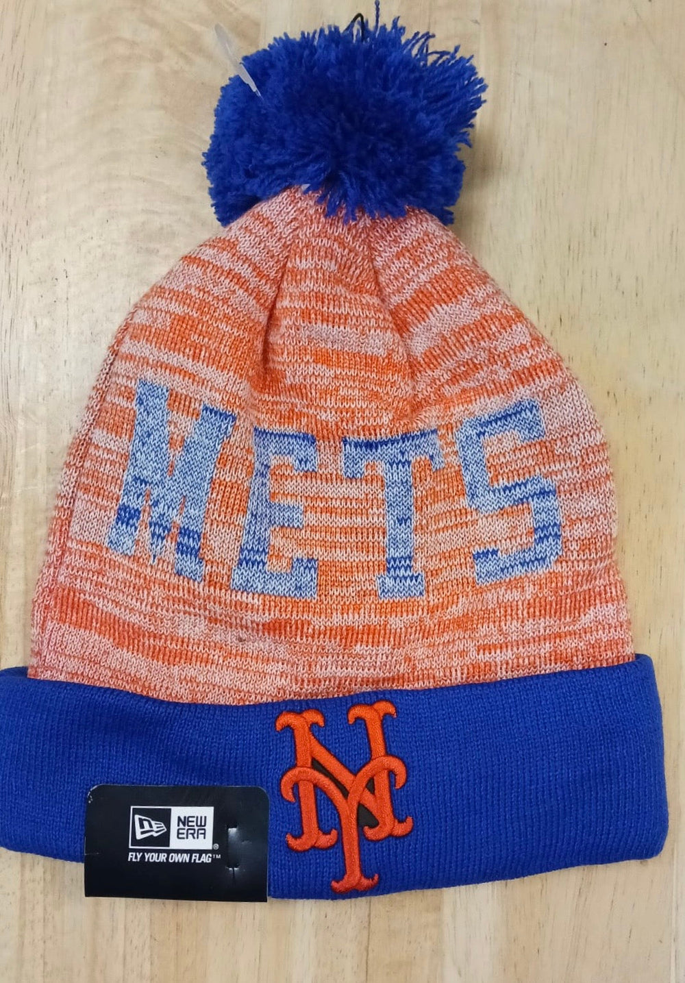 New York Mets MLB Era winter knit Hat with Pom