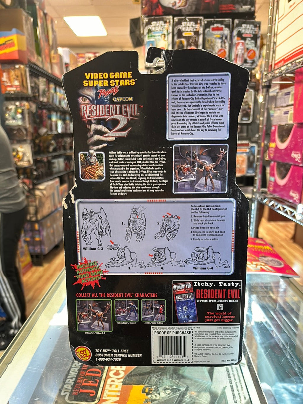 William G-3/G-4 (Vintage Resident Evil 2, Toybiz) OPENED product image 4, provided for visual reference and product detail
