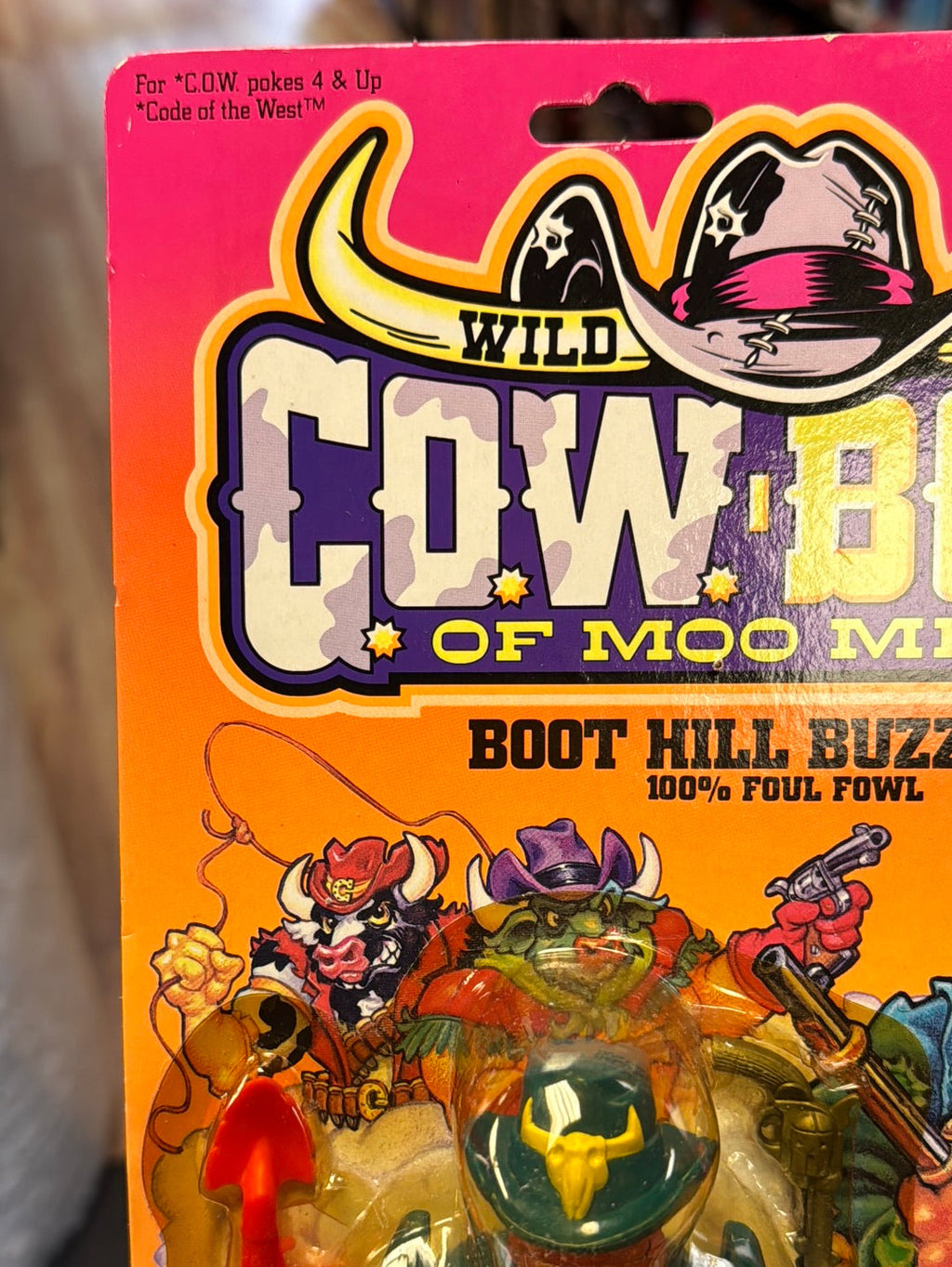 Boot Hill Buzzard 0312 (Vintage Cowboys of Moo Mesa, Hasbro) Sealed product image 2, provided for visual reference and