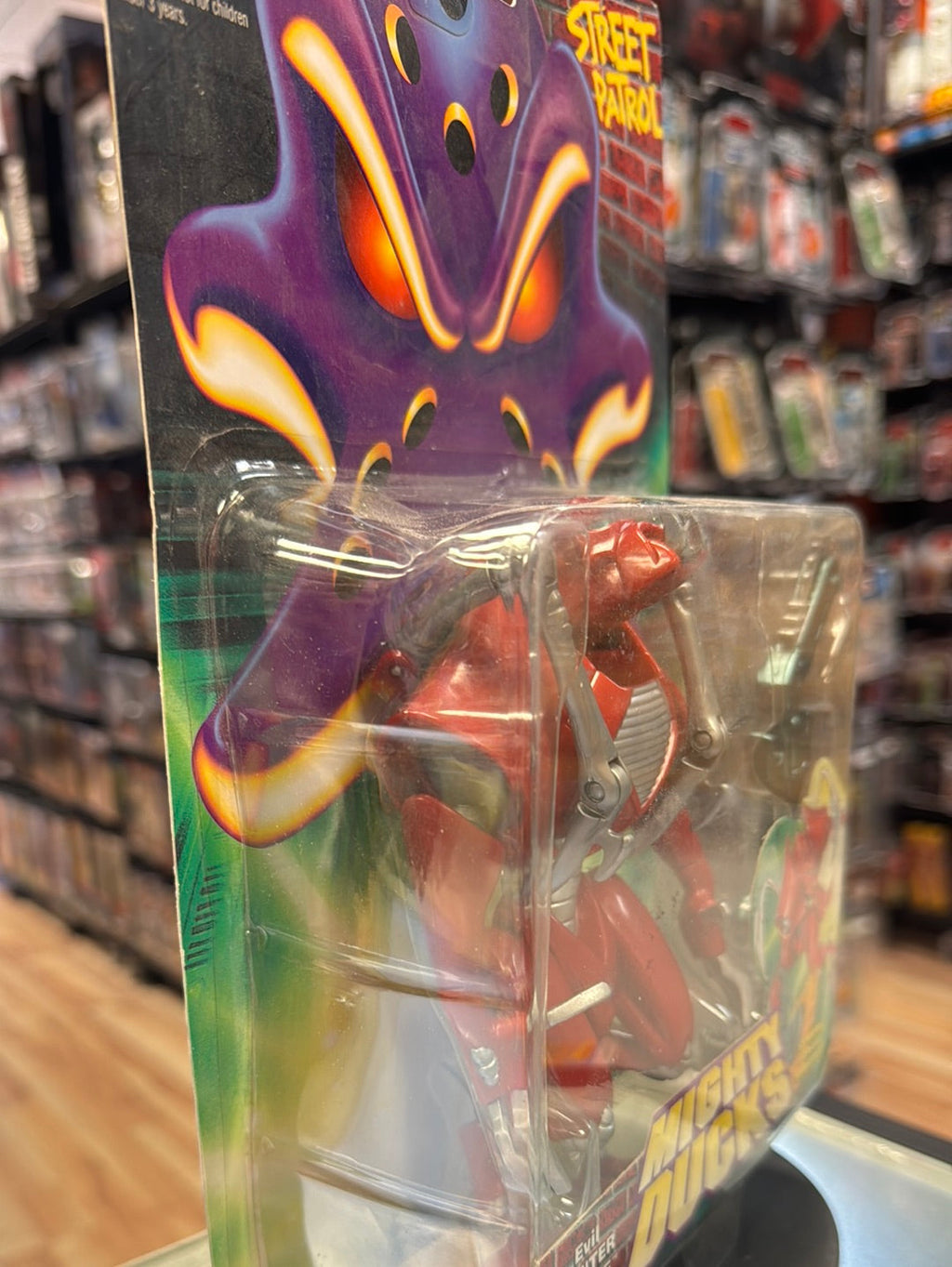 Evil Hunter Drone 1249 (Vintage Mighty Ducks, Mattel) SEALED product image 5, provided for visual reference and product