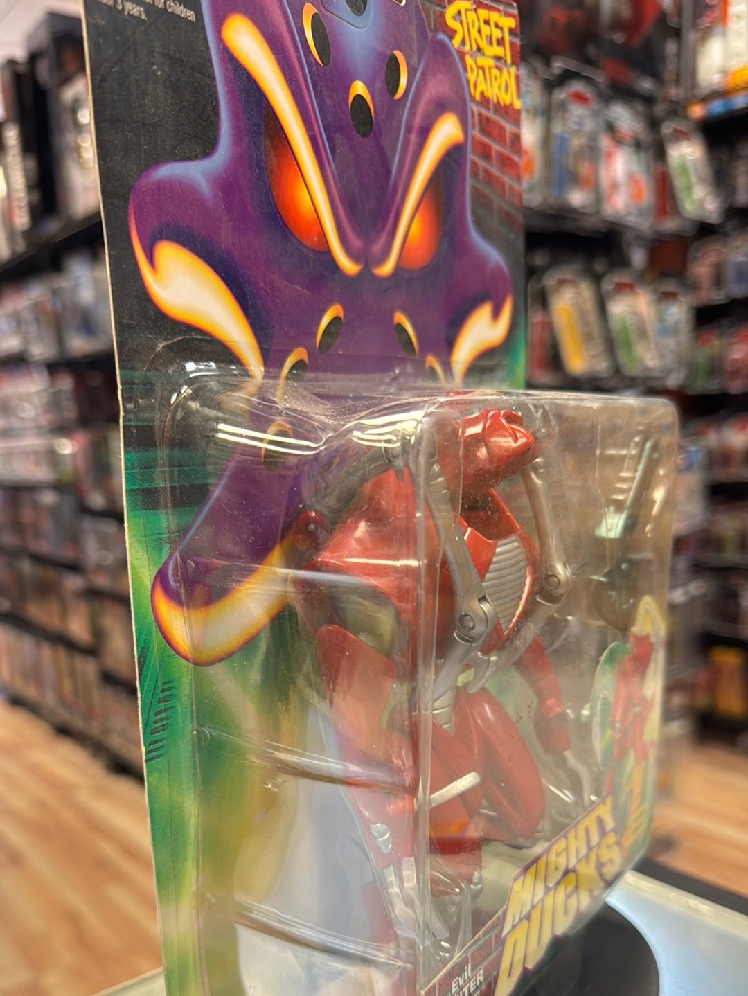 Evil Hunter Drone 1249 (Vintage Mighty Ducks, Mattel) SEALED product image 5, provided for visual reference and product