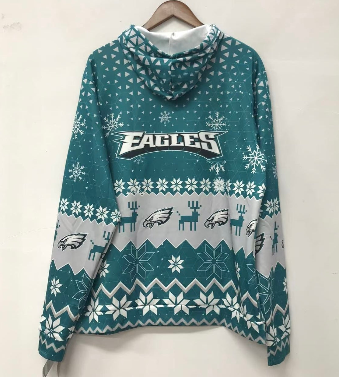 Philadelphia Eagles holiday sweater hoodie product image 2