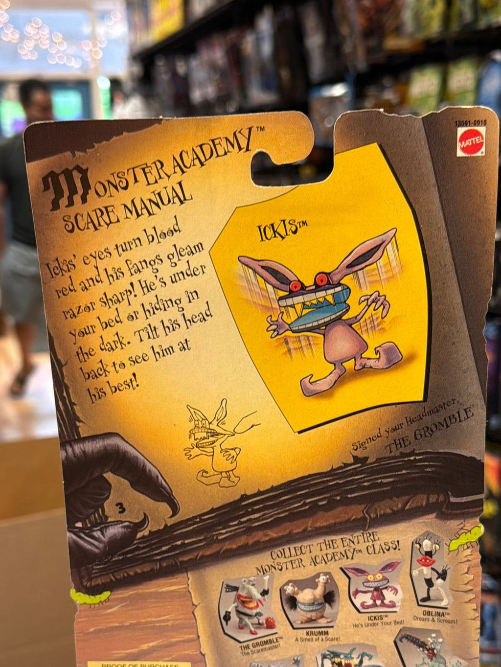 Ickis (Vintage Aahh Real Monsters, Mattel) Sealed product image 12, provided for visual reference and product detail review