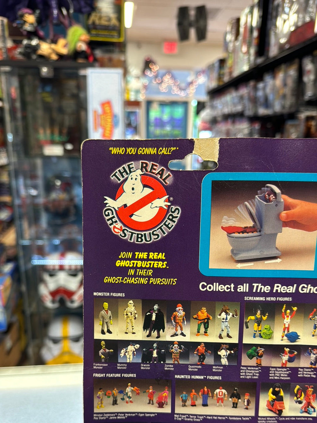 Fearsome Flush 1691 (Vintage Ghostbusters, Kenner) SEALED product image 9, provided for visual reference and product detail