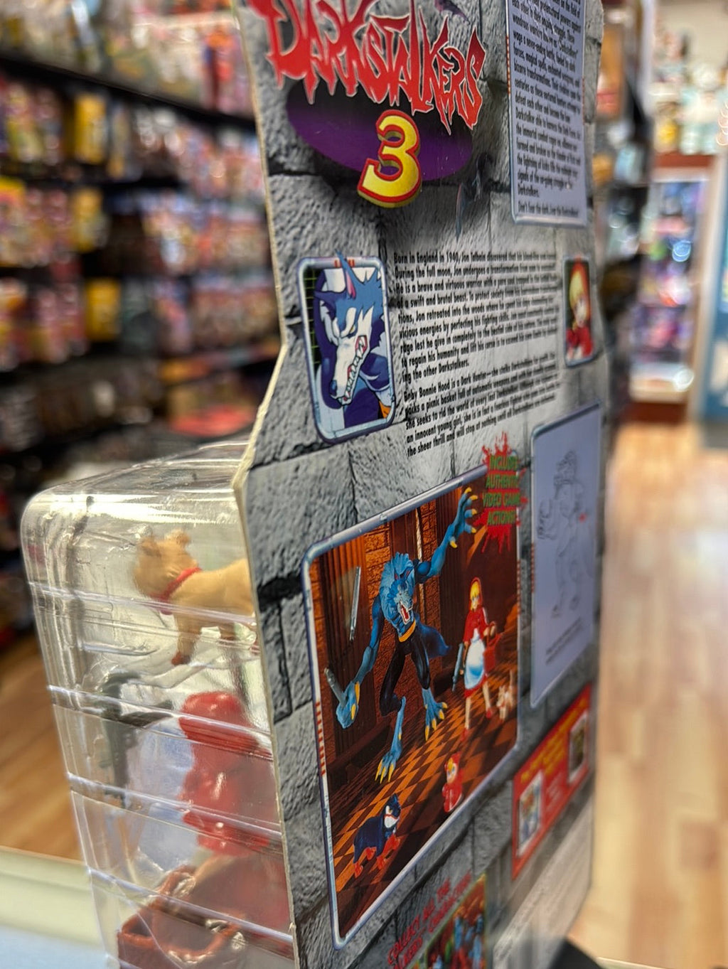 Jon Talbain & Baby Bonnie Hood 0311(Vintage Darkstalkers, Toybiz) Sealed product image 9, provided for visual reference and