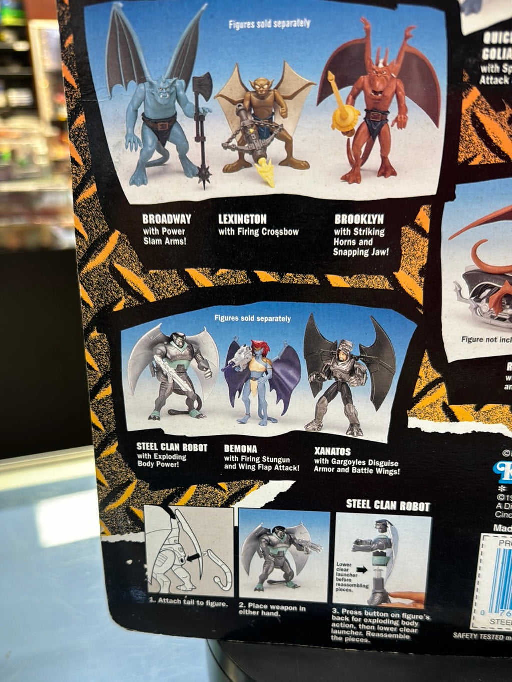 Steel Clan Robot 0551 (Vintage Gargoyles, Playmates) SEALED product image 15, provided for visual reference and product