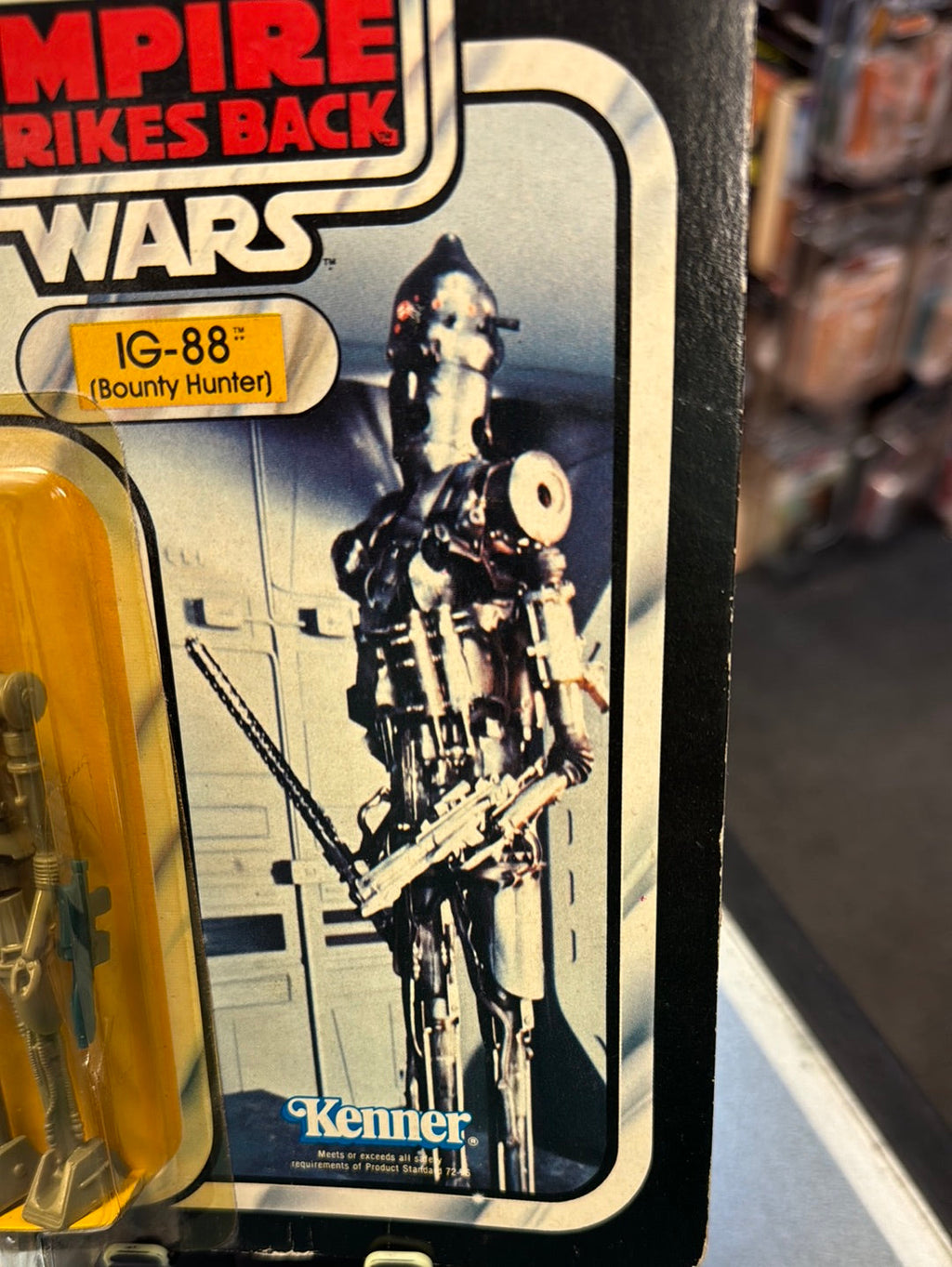 IG-88 Bounty Hunter ESB 31A 1713 (Vintage Star Wars, Kenner) SEALED product image 4, provided for visual reference and