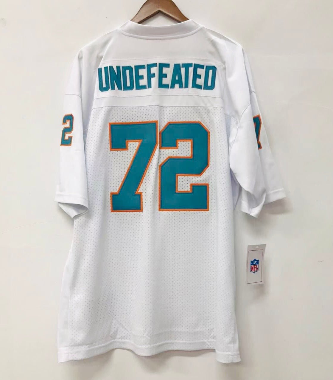72 UNDEFEATED Miami Dolphins NFL Mitchell & Ness Jersey product image 1
