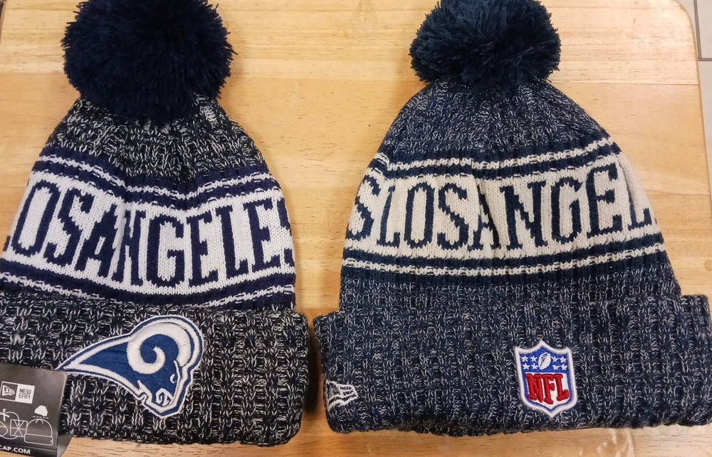 Los Angeles Rams NFL New Era winter Hat with Pom