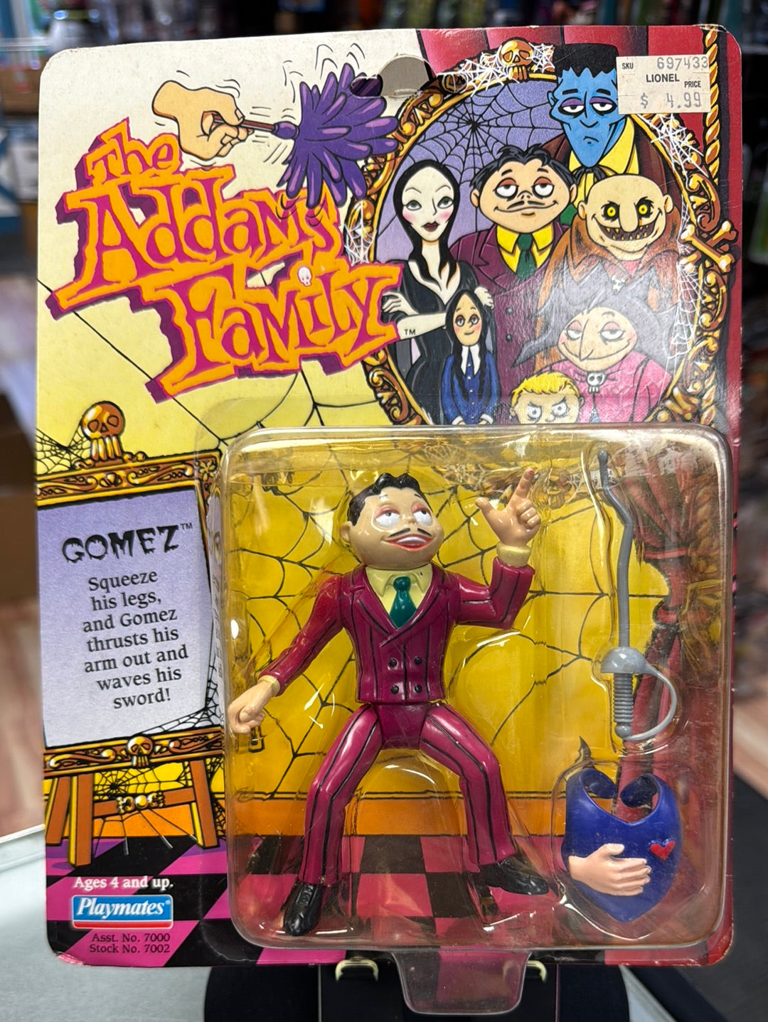 Gomez 0506 (Vintage Addams Family, Playmates) SEALED product image 1, provided for visual reference and product detail review