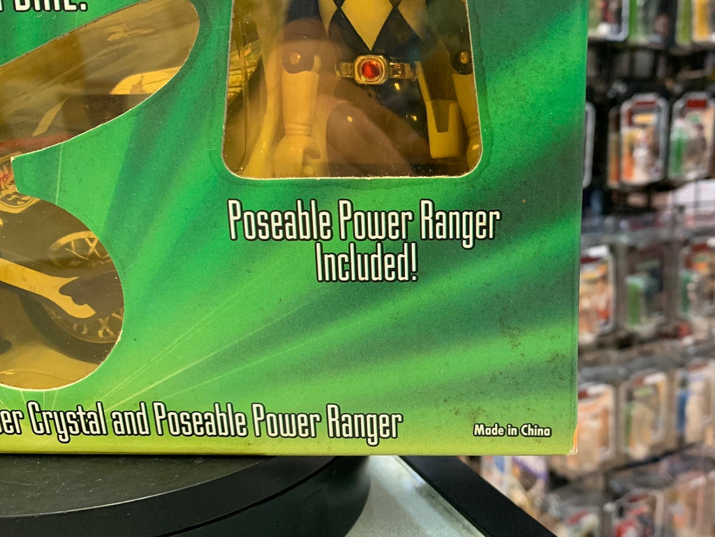 Black Ranger with Thunder Bike (Vintage MMPR Power Rangers, Bandai) product image 4, provided for visual reference and