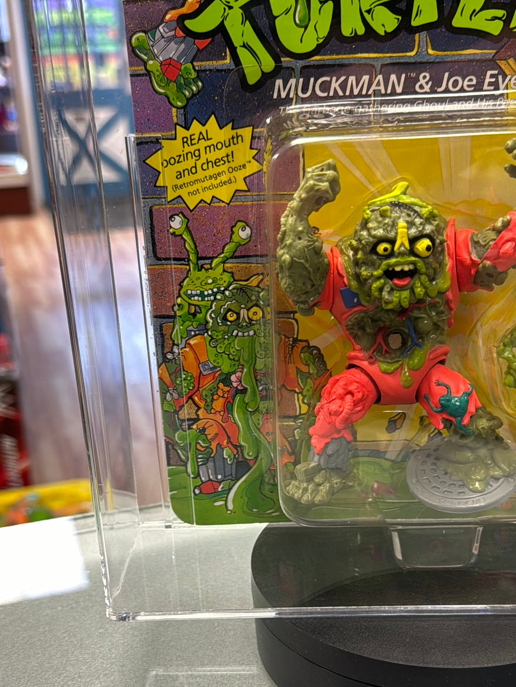 Muckman & Joe Eyeball 28 Back (Vintage TMNT Ninja Turtles, Playmates) **CAS Graded 85+** product image 5, provided for