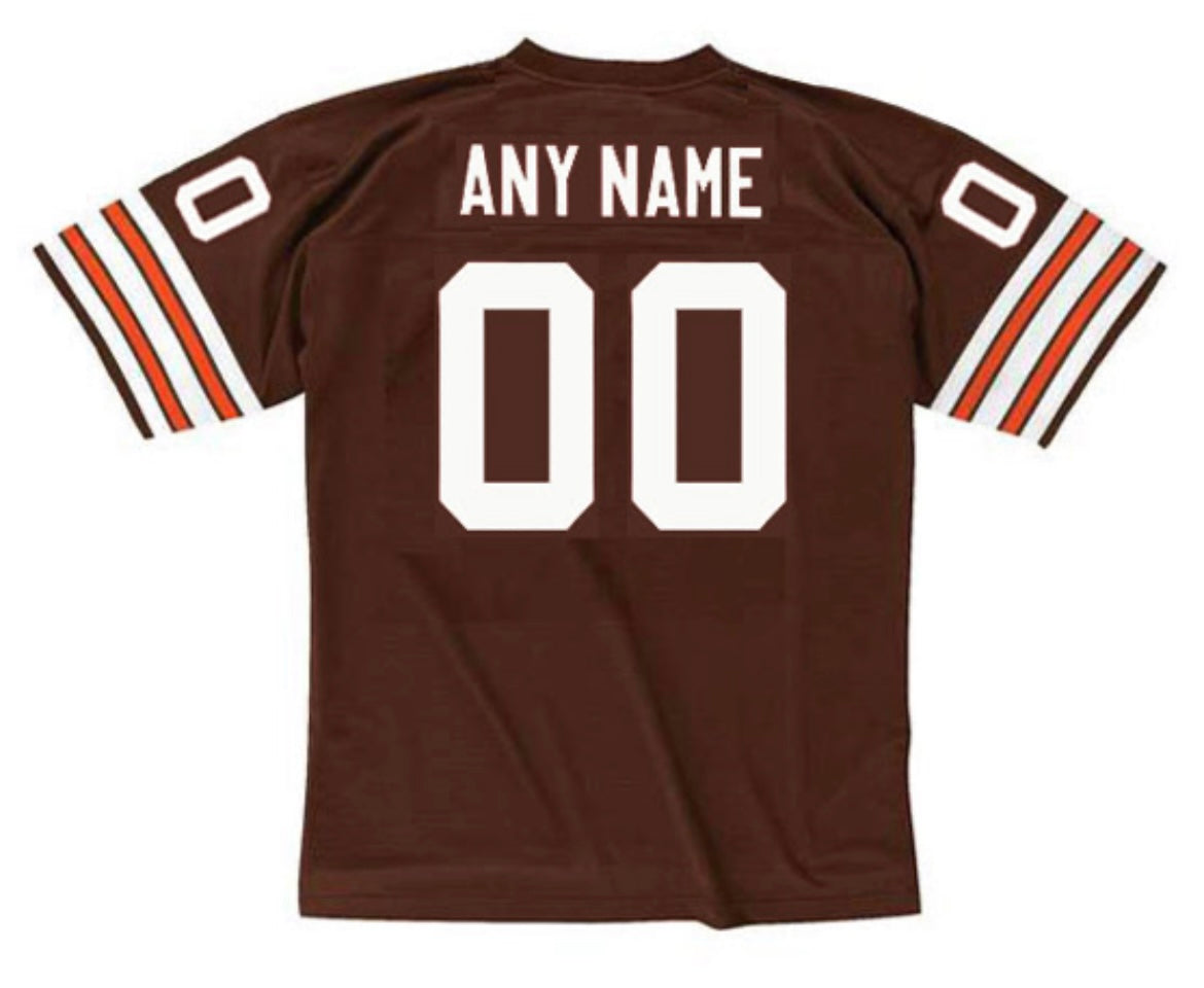 Any name & Number Classic Cleveland Browns NFL Mitchell & product image 1