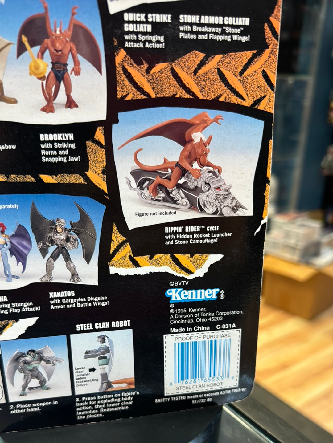 Steel Clan Robot 0551 (Vintage Gargoyles, Playmates) SEALED product image 14, provided for visual reference and product