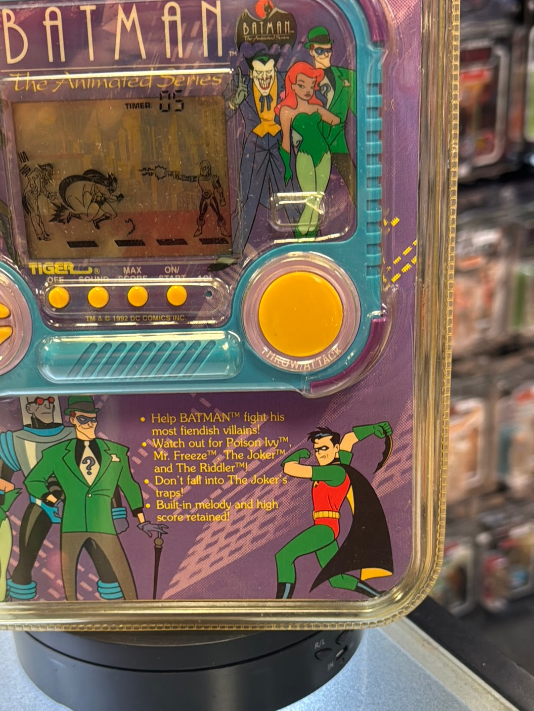 Electronic Animated Series Batman (Vintage Hand Held Game, Tiger) SEALED product image 6, provided for visual reference and