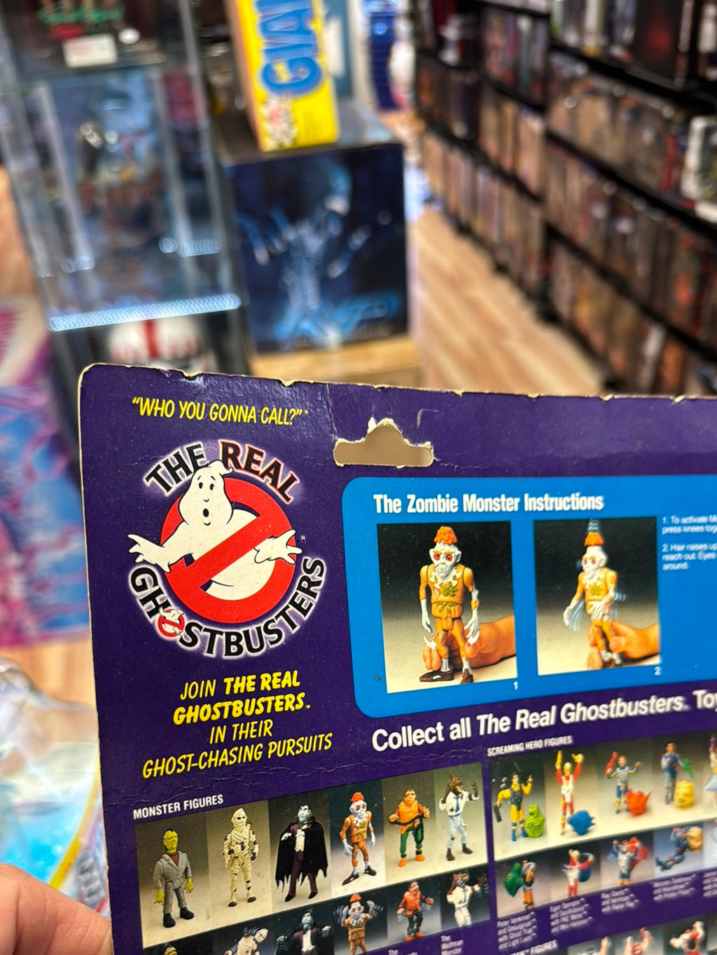 Zombie Monster 1398 (Vintage Ghostbusters, Kenner) SEALED product image 15, provided for visual reference and product detail