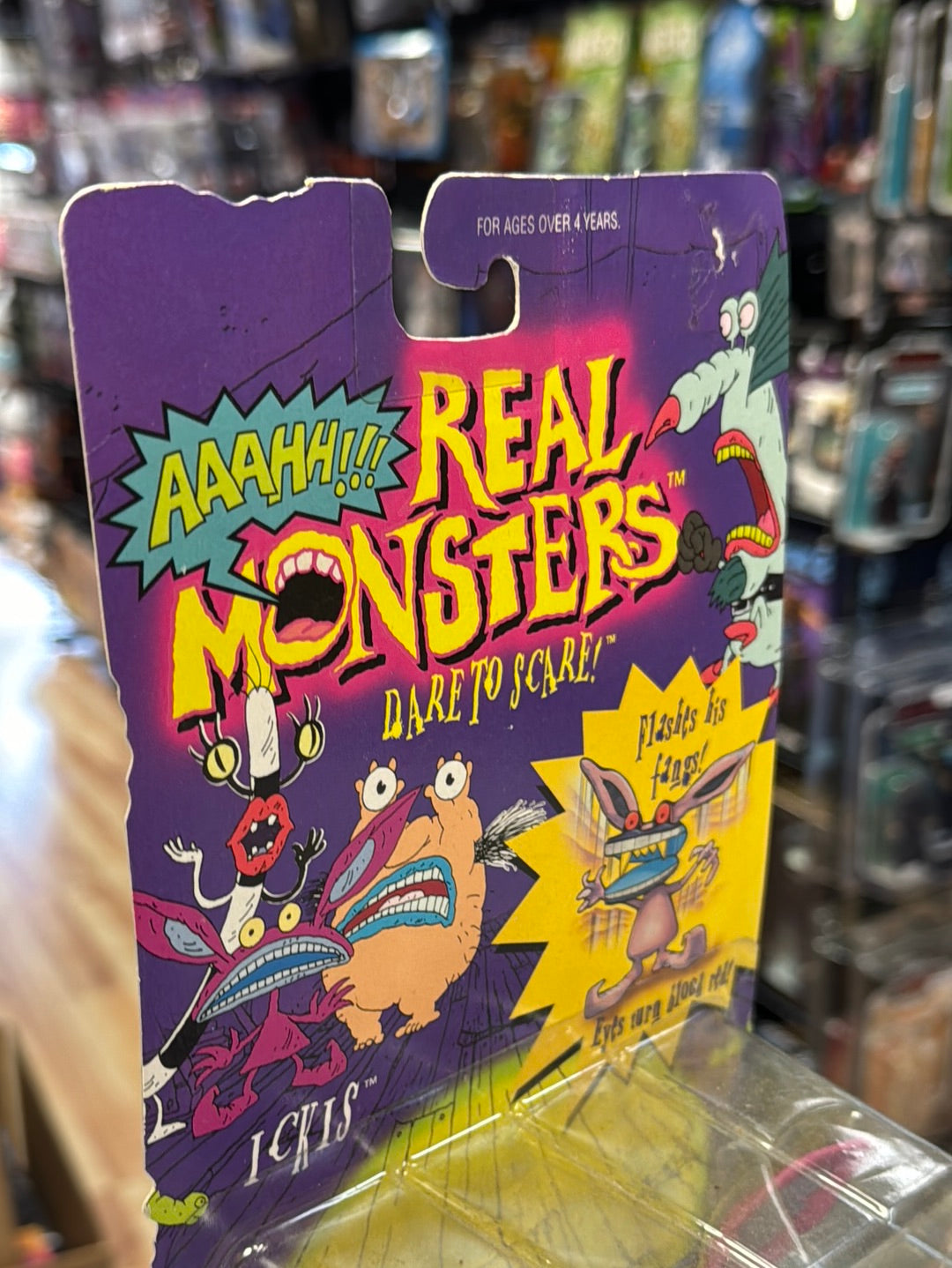 Ickis (Vintage Aahh Real Monsters, Mattel) Sealed product image 8, provided for visual reference and product detail review
