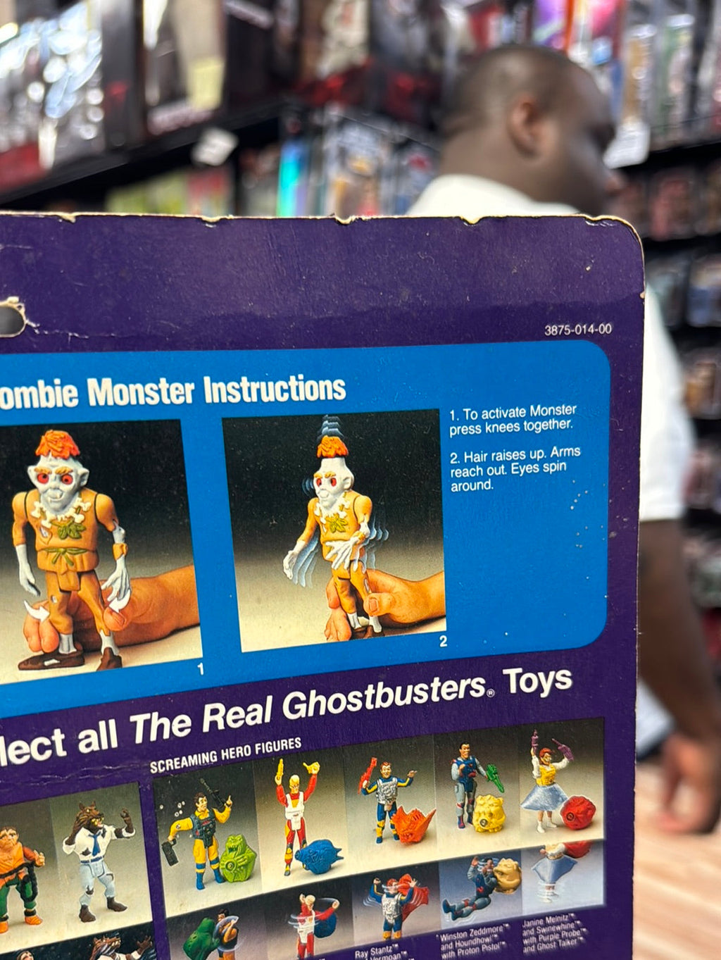 Zombie Monster 1398 (Vintage Ghostbusters, Kenner) SEALED product image 12, provided for visual reference and product detail