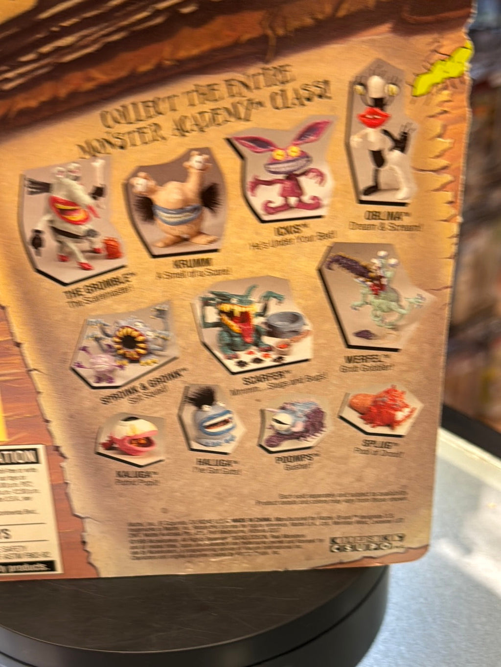 Gromble (Vintage Nickelodeon Real Monsters, Mattel) Sealed product image 15, provided for visual reference and product