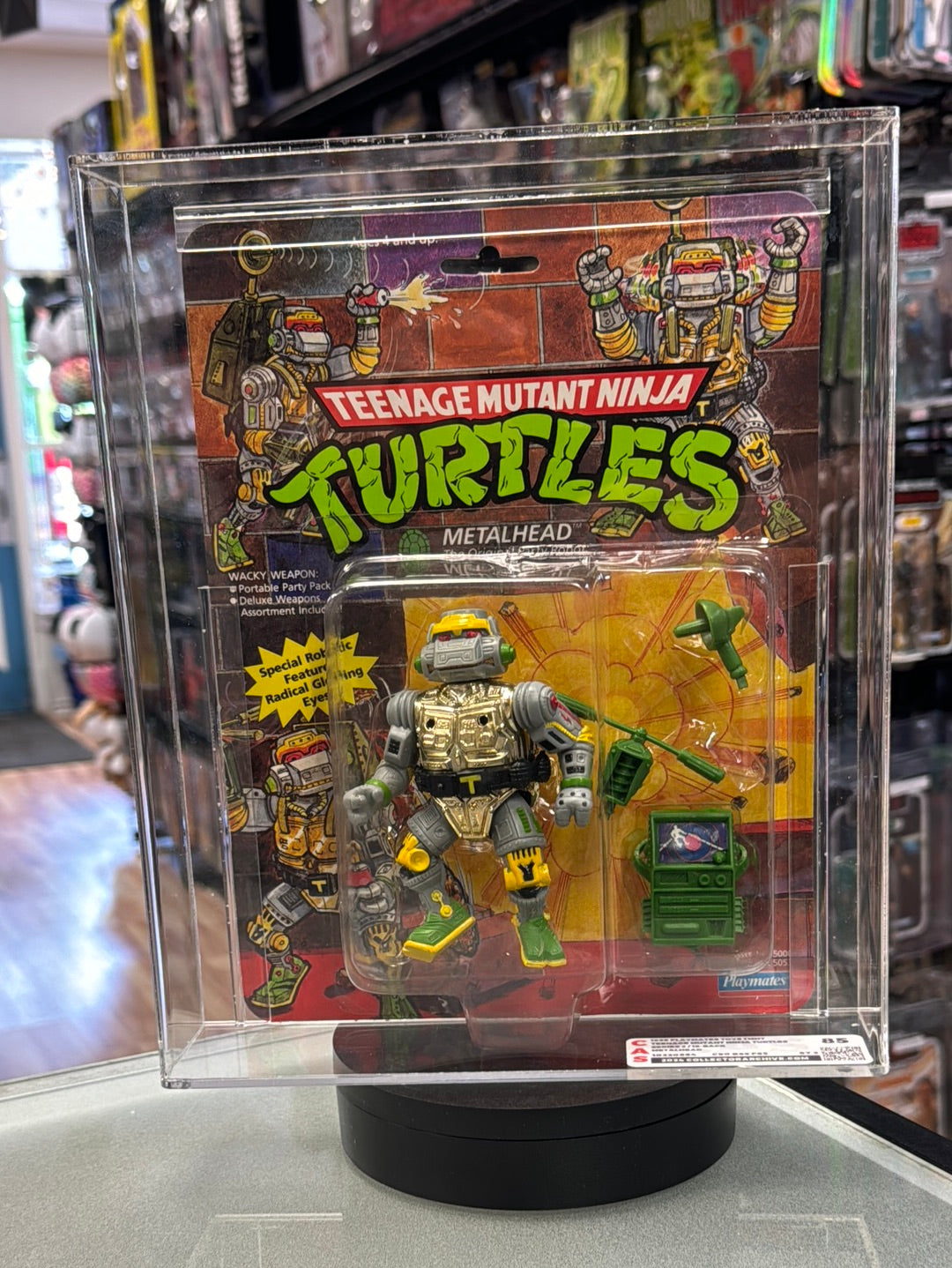 Metalhead 19 Back (Vintage TMNT Ninja Turtles, Playmates) **CAS Graded 85** product image 1, provided for visual reference