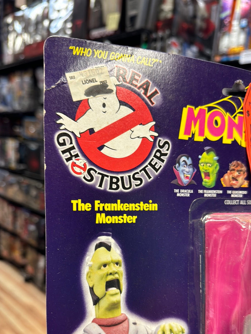 Frankenstein Monster 1690 (Vintage Ghostbusters, Kenner) SEALED product image 8, provided for visual reference and product