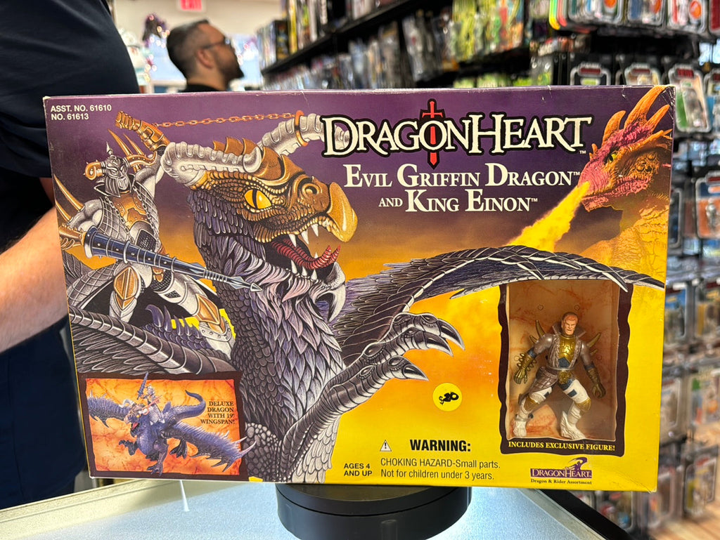Evil Griffin Dragon with King Einon (Vintage Dragon Heart, Kenner) SEALED product image 2, provided for visual reference and