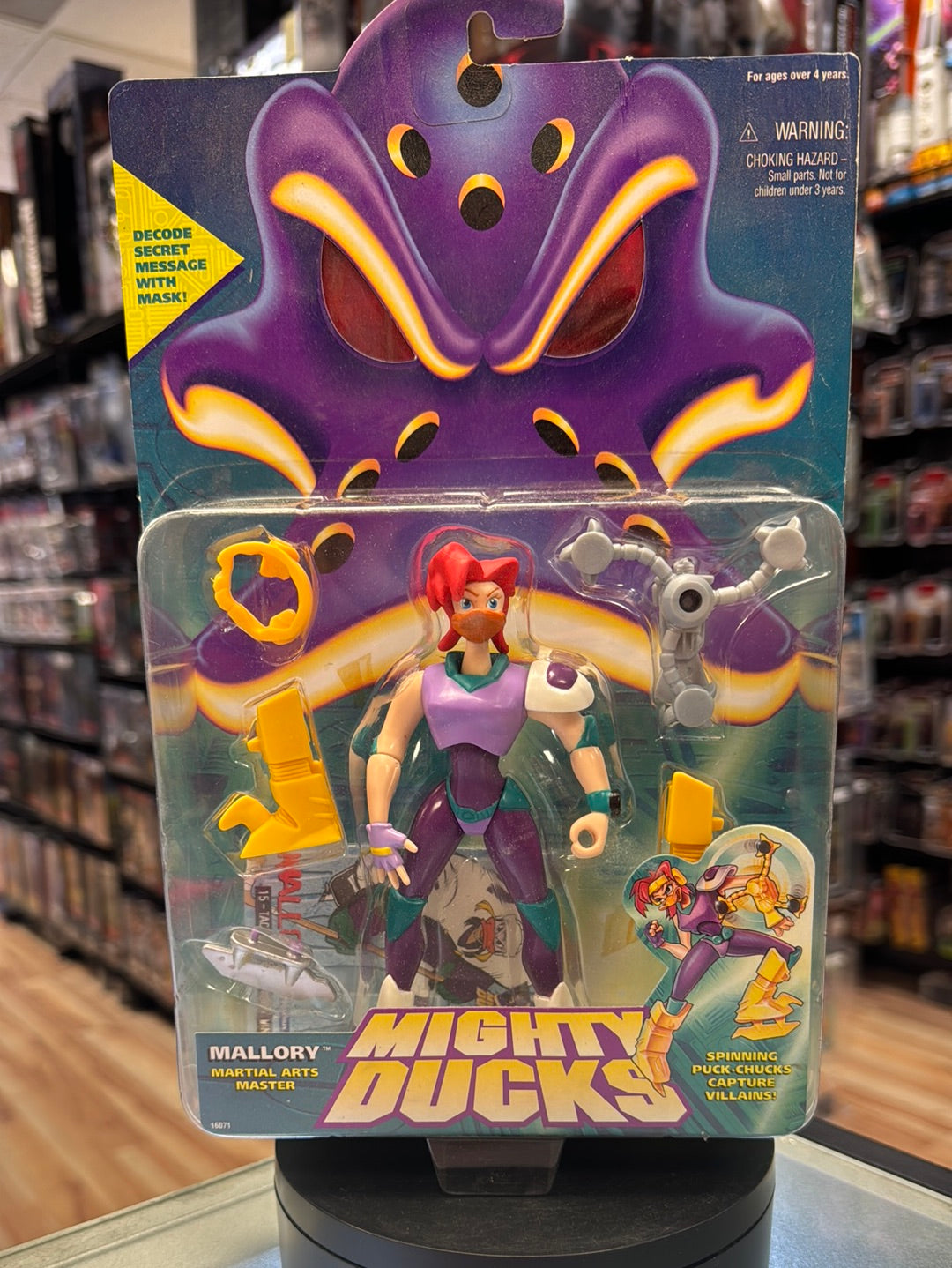 Mallory (Vintage Mighty Ducks, Mattel) SEALED product image 1, provided for visual reference and product detail review