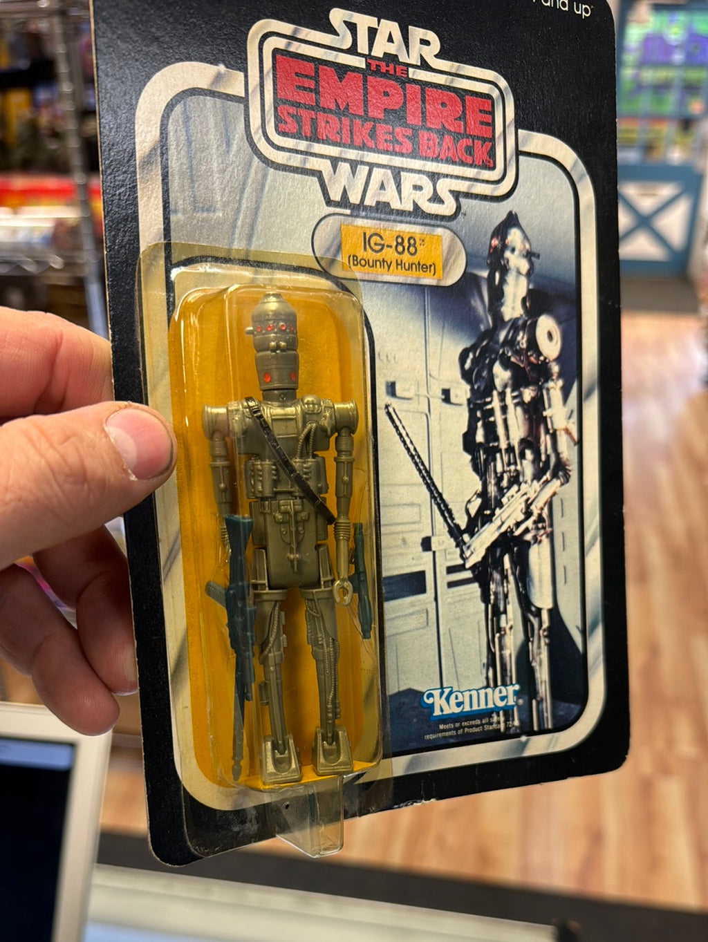 IG-88 Bounty Hunter ESB 31A 1713 (Vintage Star Wars, Kenner) SEALED product image 18, provided for visual reference and
