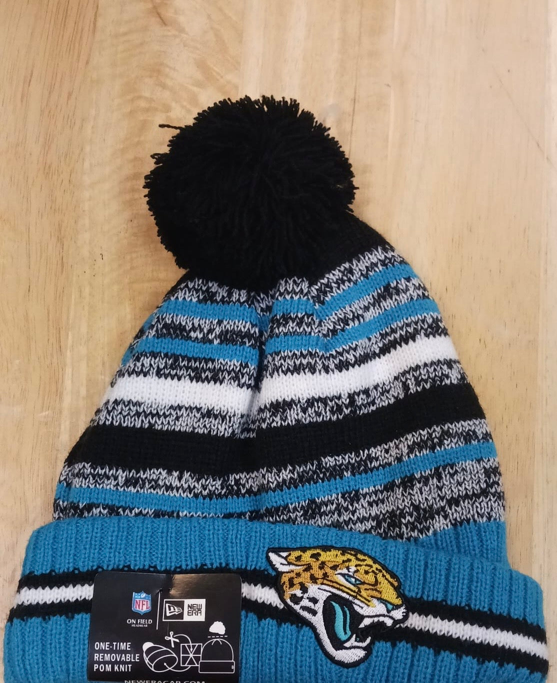 Jacksonville Jaguars NFL New Era winter knit Hat with Pom product image 1