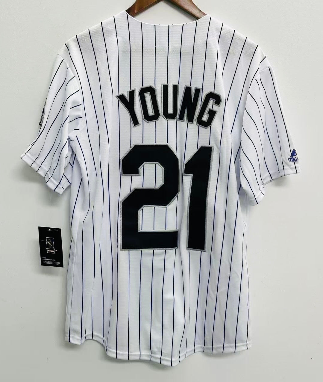 Eric Young Colorado Rockies Official MLB Majestic Jersey product image 1