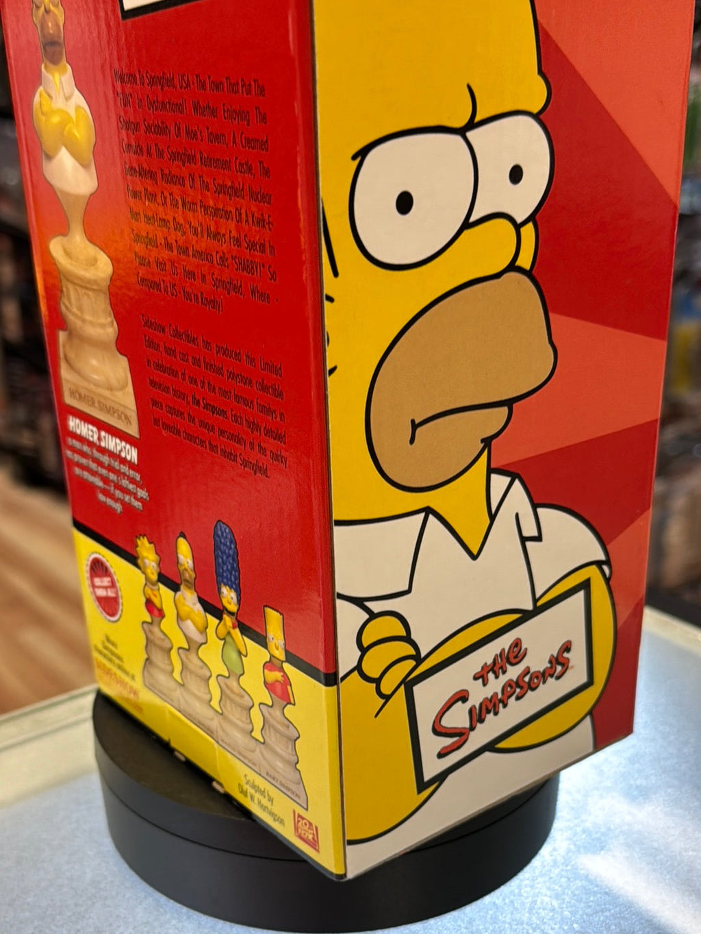Homer Simpson Polystone Bust (Vintage Sideshow, The Simpson) NEW OPEN BOX product image 8, provided for visual reference and