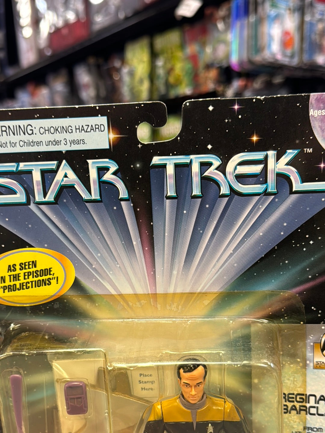 LT Reginald Barclay LE 3,000 (Vintage Star Trek, Playmates) SEALED product image 3, provided for visual reference and