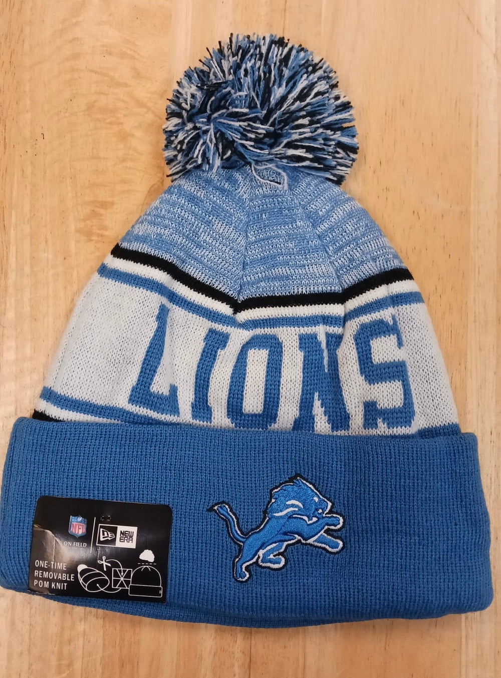 Detroit Lions NFL New Era winter knit Hat with Pom