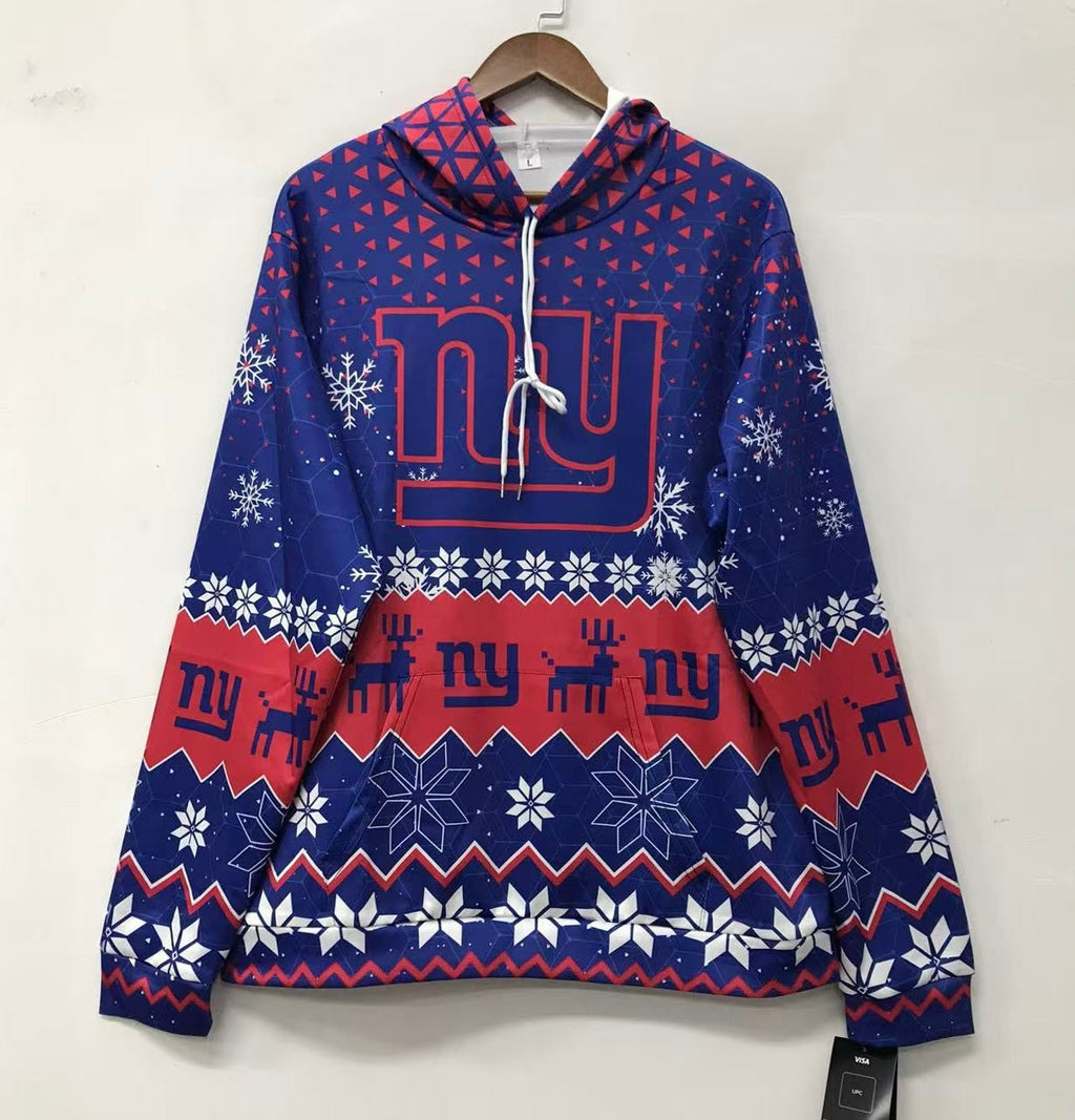 New York Giants holiday sweater hoodie product image 1