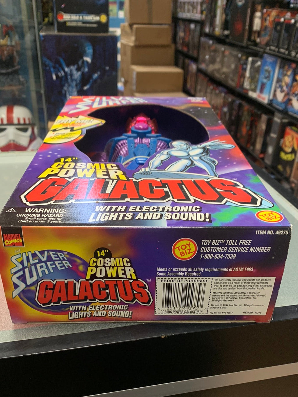 Cosmic power Galactus (Marvel Silver Surfer, ToyBiz) Sealed product image 6, provided for visual reference and product