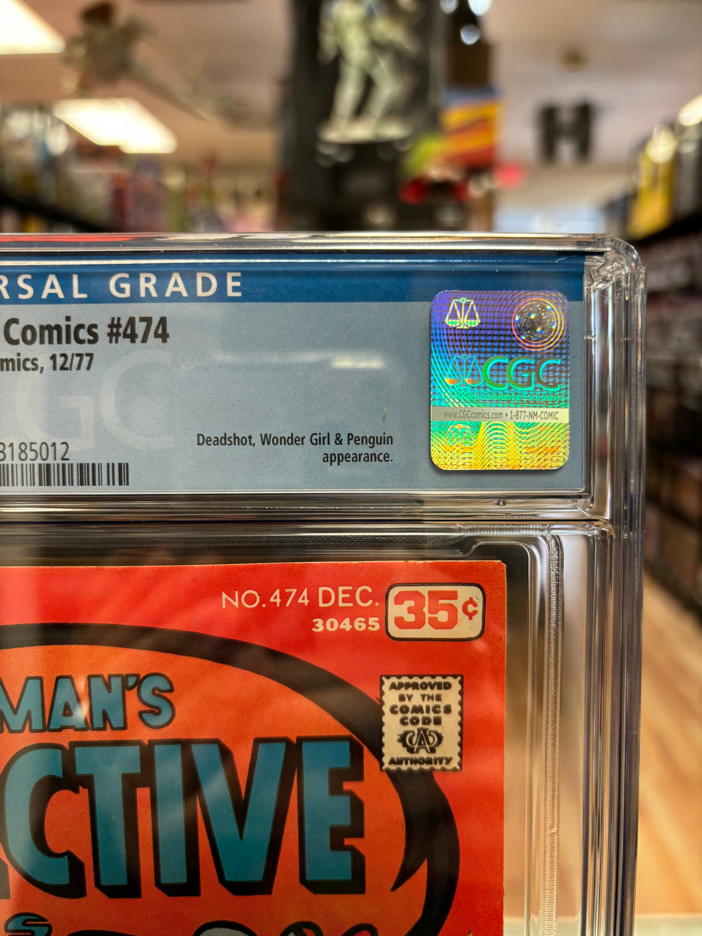 Batman’s Detective Comics #474 (CGC Graded 6.5 White, DC Comics) **Deadshot/Penguin** product image 3, provided for visual