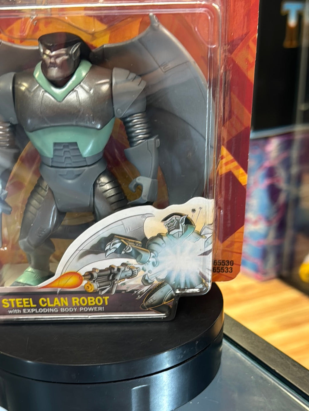 Steel Clan Robot 0551 (Vintage Gargoyles, Playmates) SEALED product image 5, provided for visual reference and product