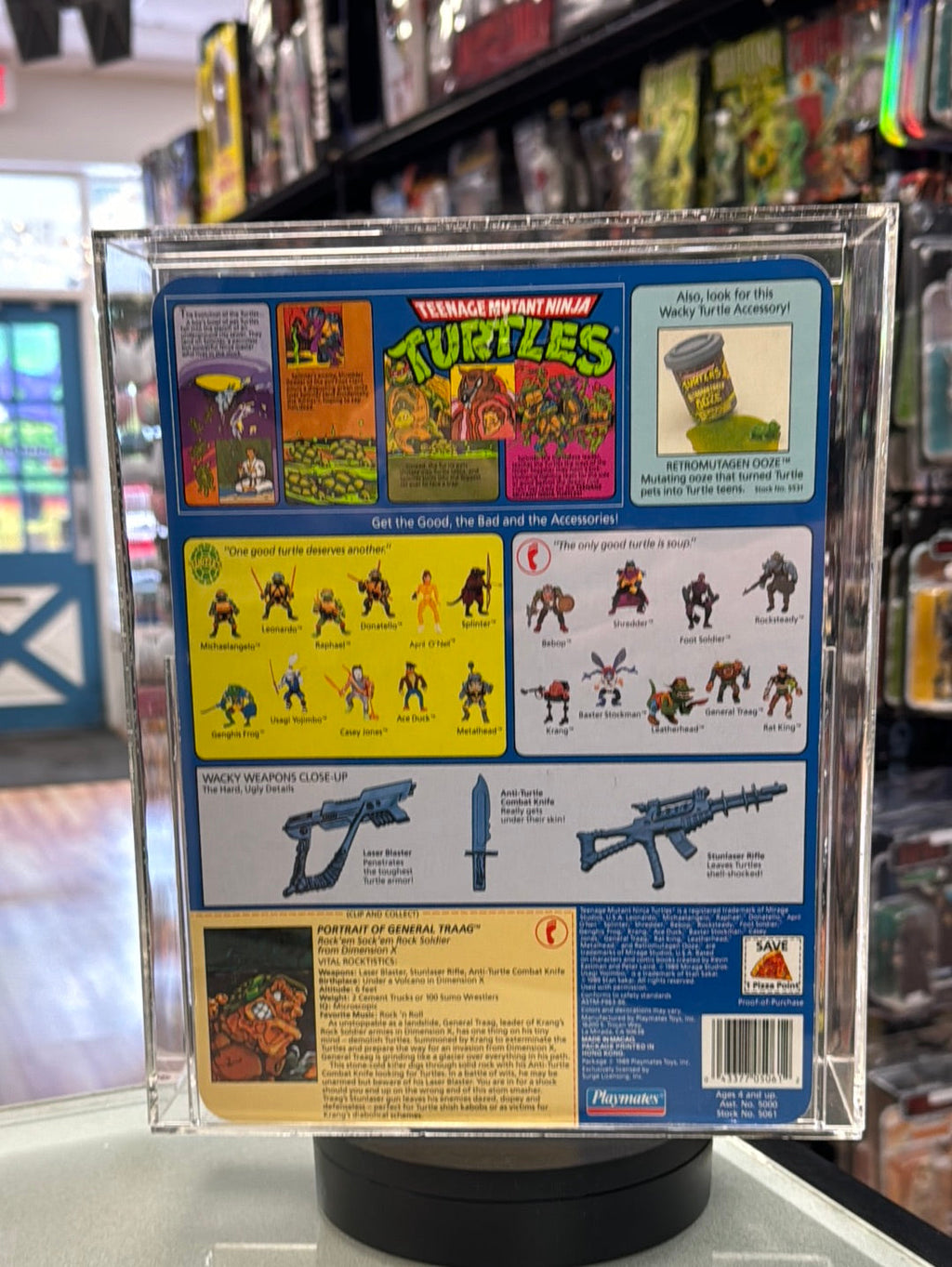 General Traag 20 Back (Vintage TMNT Ninja Turtles, Playmates) **CAS Graded 80** product image 9, provided for visual