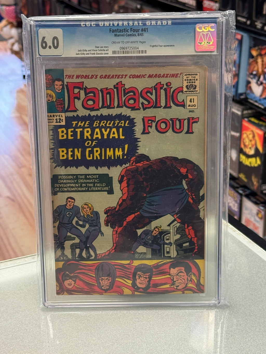 Fantastic Four #41 8/65 (Marvel Comics, CGC Graded 6.0) product image 1, provided for visual reference and product detail