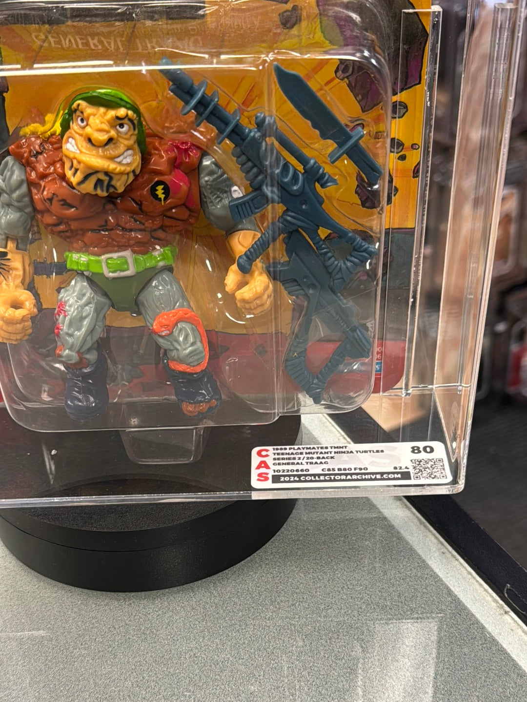 General Traag 20 Back (Vintage TMNT Ninja Turtles, Playmates) **CAS Graded 80** product image 6, provided for visual