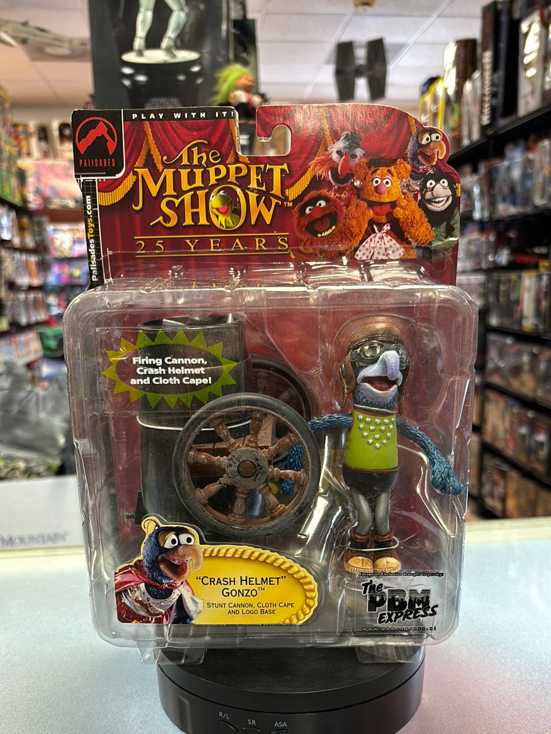 “Crash Helmet” Gonzo (Vintage Muppets Show 25 Years, Palisades) SEALED product image 1, provided for visual reference and