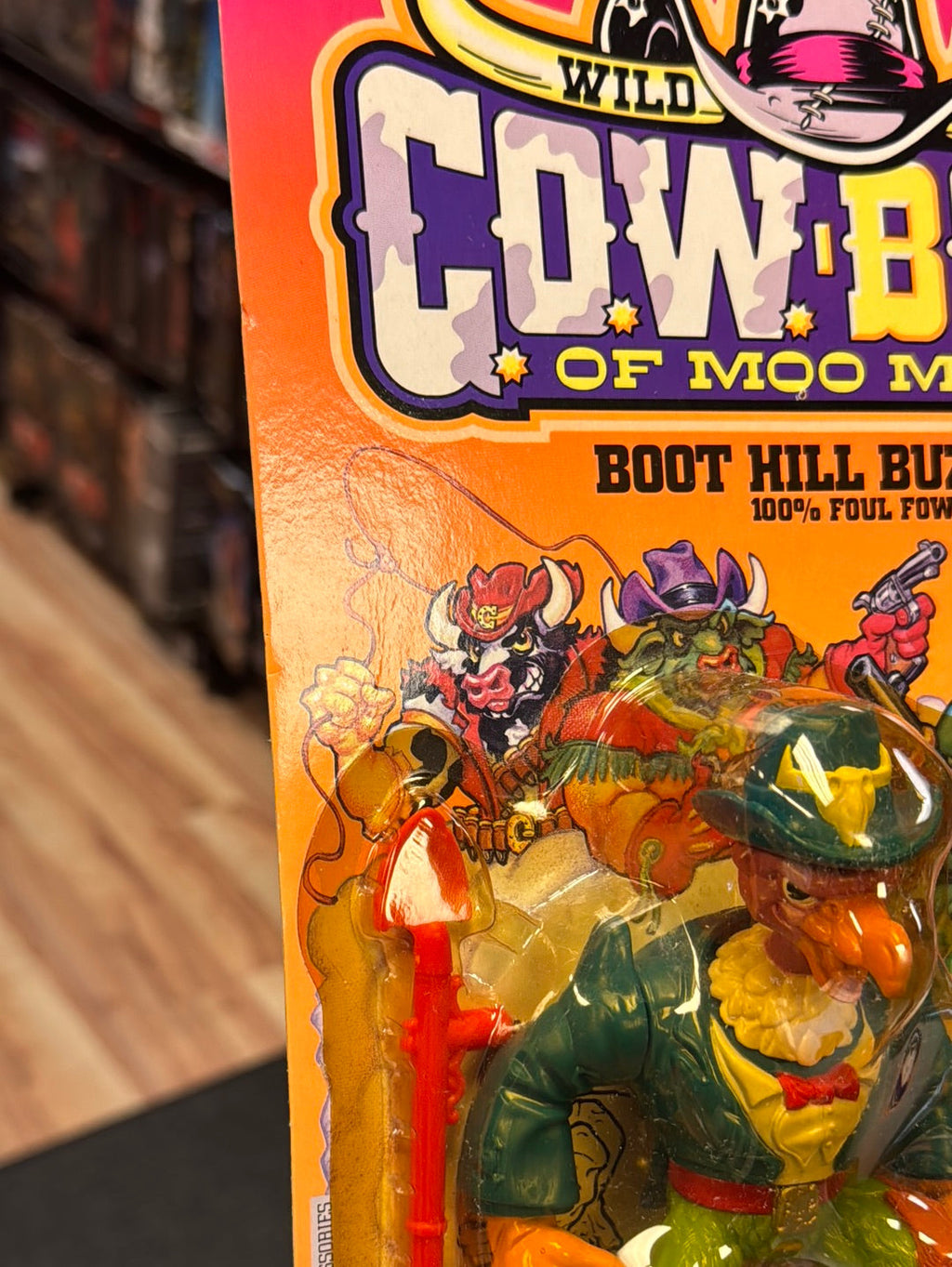 Boot Hill Buzzard 0312 (Vintage Cowboys of Moo Mesa, Hasbro) Sealed product image 10, provided for visual reference and
