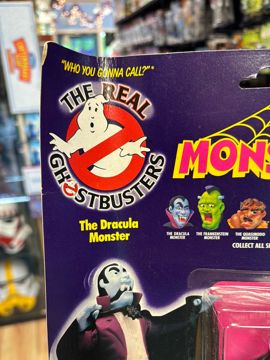 Dracula Monster 1689 (Vintage Ghostbusters, Kenner) SEALED product image 2, provided for visual reference and product detail
