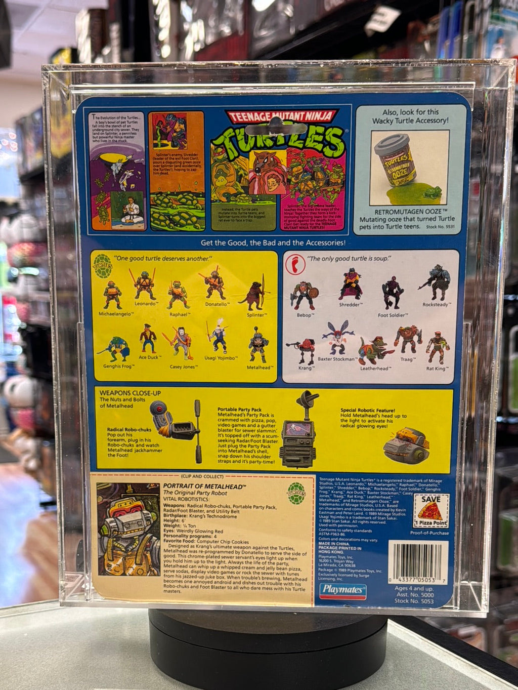 Metalhead 19 Back (Vintage TMNT Ninja Turtles, Playmates) **CAS Graded 85** product image 7, provided for visual reference
